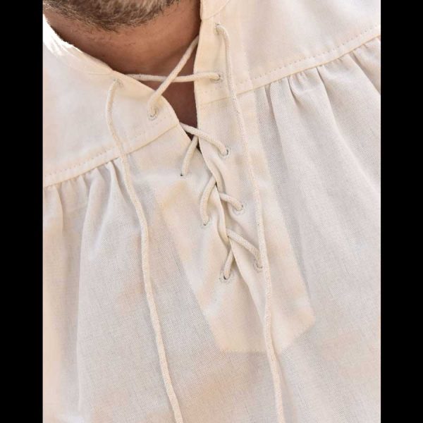 Mittelalter Hemd kurz Arm Natur – Bild 3