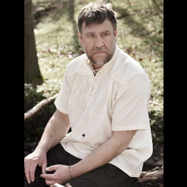 Mittelalter Hemd kurz Arm Natur – Bild 2