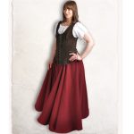 Wildleder Mieder Braun – Bild 2
