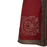 Tunika bestickt Bordeauxrot / Grau – Bild 7