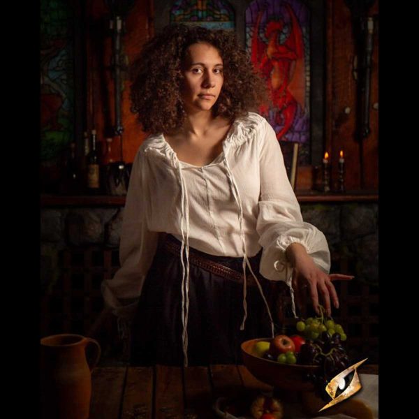 Leichtes Hemd Unisex weiss – Bild 4