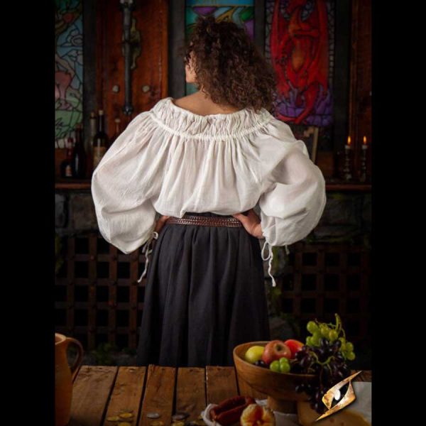 Leichtes Hemd Unisex weiss – Bild 5