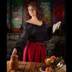 Leichtes Hemd Unisex schwarz – Bild 3