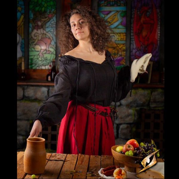 Leichtes Hemd Unisex schwarz – Bild 3