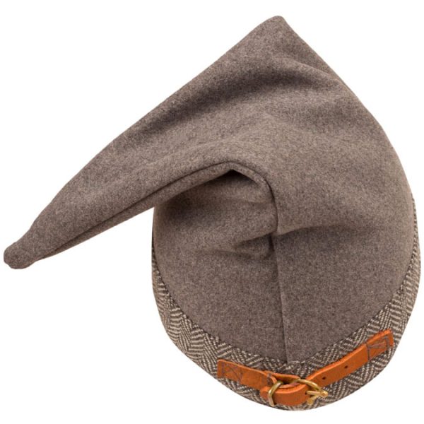 Mütze Wolle Grau/Beige – Bild 3