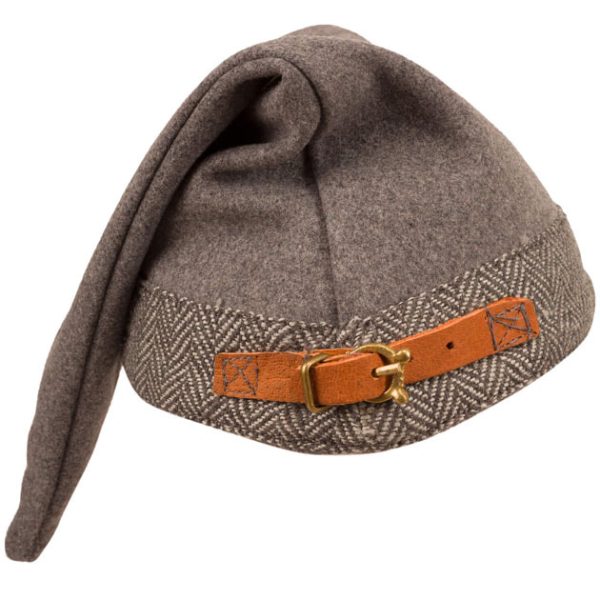 Mütze Wolle Grau/Beige – Bild 7