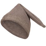 Mütze Wolle Grau/Beige – Bild 4