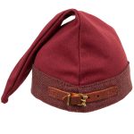 Mütze Wolle Rot/Schwarz/Braun – Bild 5