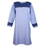 Tunika Fischgrat Blau