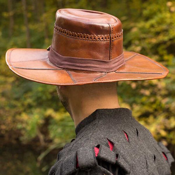 Lederhut Schwarz – Bild 4