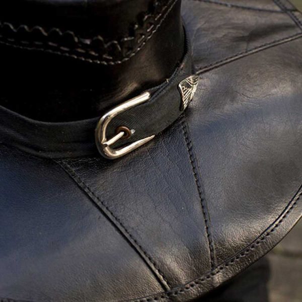 Lederhut Schwarz – Bild 2