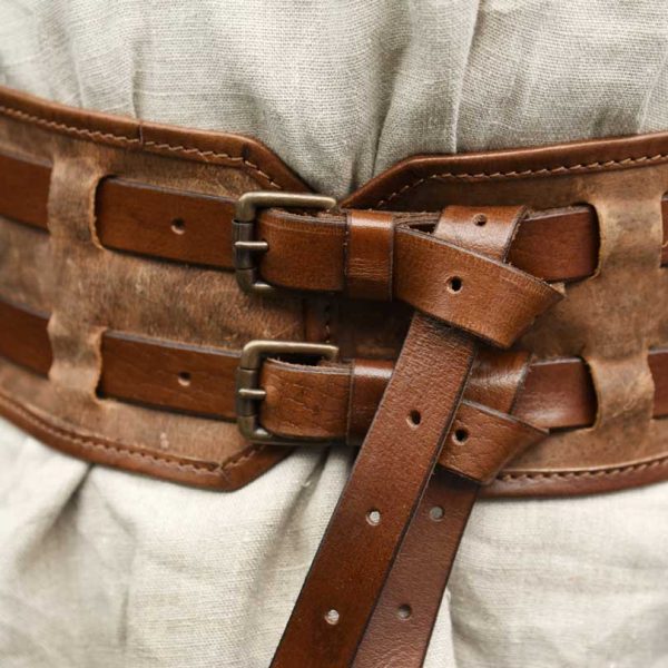 Breiter Ledergürtel Fettleder – Bild 2