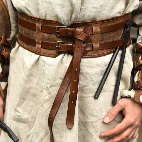Breiter Ledergürtel Fettleder – Bild 3