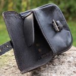 Leder Gürteltasche Braun oder Schwarz – Bild 2