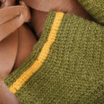 Wollsocken gehäkelt Grün – Bild 2